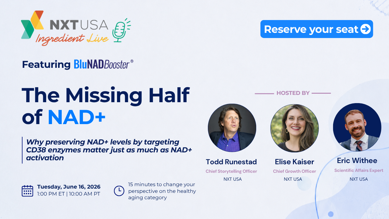 The Missing Half of NAD+ webinar campaign banner